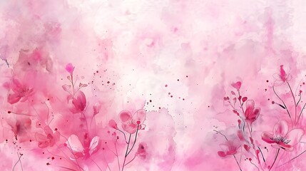 abstract, illustration, background, textured, design, bright, pattern, paint, vector, pink background, pink color, colours, horizontal, art, blank, grunge, no people, soft, watercolor, copy space, lig