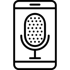 Canvas Print - Podcast icon