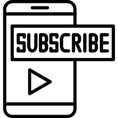 Sticker - Subscribe icon