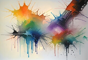 Wall Mural - Colorful Border Creations