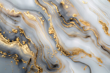 A soft and dreamy background with flowing liquid gold, creating an abstract pattern that blends seamlessly into the marble surface, evoking feelings of luxury and elegance. 