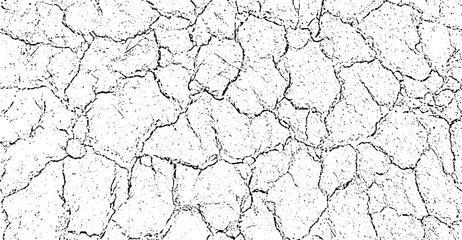 two different images of cracked and dry land ground, cracked white paint on a white background, a black and white drawing of a cracked wall set, a black and white image of a cracked wall