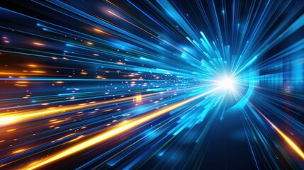 abstract blue technology speed background
