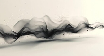 Wall Mural - A minimalist graphic of a sound wave pattern produced by industrial machinery