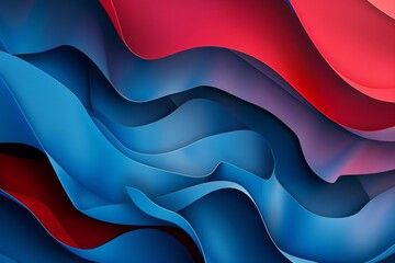 Wall Mural - abstract presentation background with dynamic blue and red shapes colorful modern design