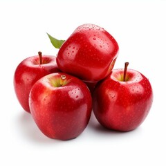 Poster - red apples isolated on white