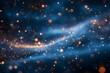 © slonme - Enchanting Blue Cosmic Space with Sparkling Stars and Dust Particles