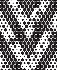 Wall Mural - seamless pattern futuristic arrow shape for backgroud, jersey pattern. Sport background. Arrow transition. Hexagon shape. Honeycomb Vector Format Illustration. EPS10