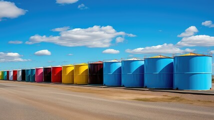 Wall Mural - capacity barrel of oil