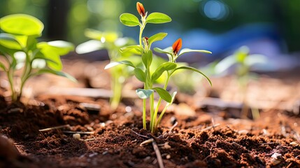 Canvas Print - garden sprouting plant