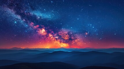 nature night astronomy sky stars dark galaxy space starry universe landscape mountain way cosmos beauty milky science blue light background