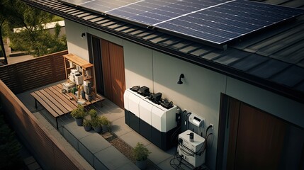 Poster - rooftop solar battery backup