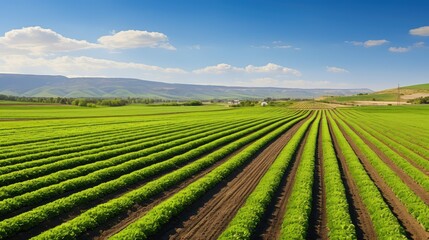 Poster - fields organic crop farm