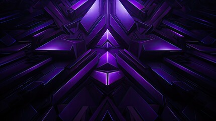 Poster - details geometric purple background