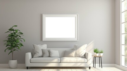 Sticker - sleek blank gray wall