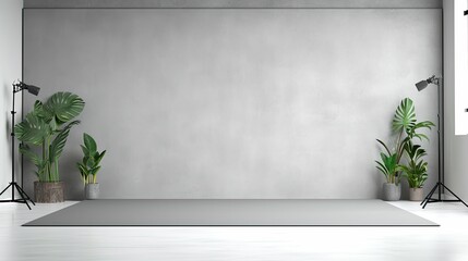 Wall Mural - contemporary grey modern background