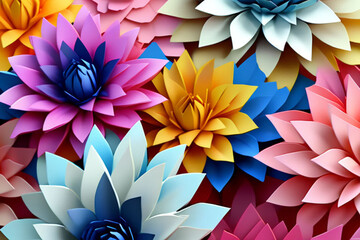 Poster - abstract background with flowers