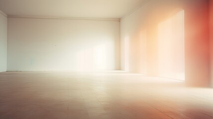 Canvas Print - focus blurred interior empty room