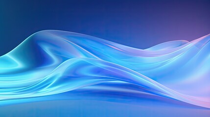 Wall Mural - iridescent blue futuristic background