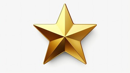 floating gold star transparent background