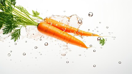 Wall Mural - fresh ingredient carrot background