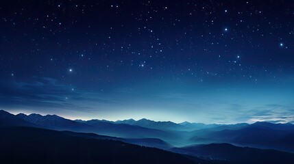 Wall Mural - mountain star gradient