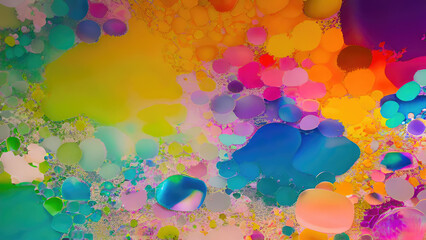 Poster - Abstract color splash, exploding colorful pigments, particles artistic concept background.