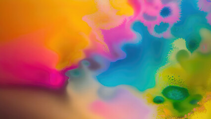 Poster - Abstract color splash, exploding colorful pigments, particles artistic concept background.