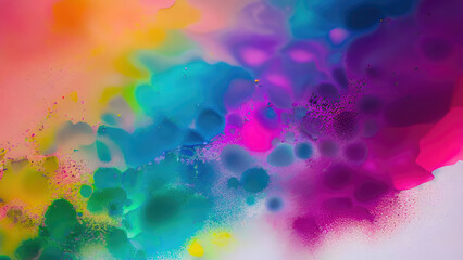 Poster - Abstract color splash, exploding colorful pigments, particles artistic concept background.