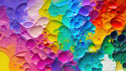Fototapete - Abstract color splash, exploding colorful pigments, particles artistic concept background.