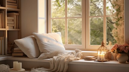 Canvas Print - glass interior windows