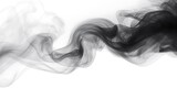 Abstract black smoke on white background, smoke background,black ink background ,black and white ,B\u0026W