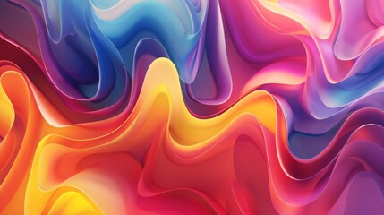 Wall Mural - Dynamic gradient background with abstract colors