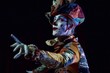 © DenisMArt - Weird modern theatre act with actor during original play.Macro.AI Generative.