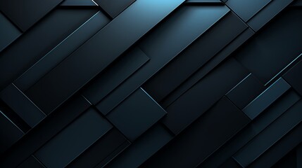 Wall Mural - abstract blue and black are light pattern with the gradient is the with floor wall metal texture soft tech diagonal background black dark clean modern
