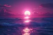 © denklim - Pink Moon Over the Ocean