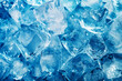 © andyborodaty - Blue ice background. Pieces of ice on blue background.