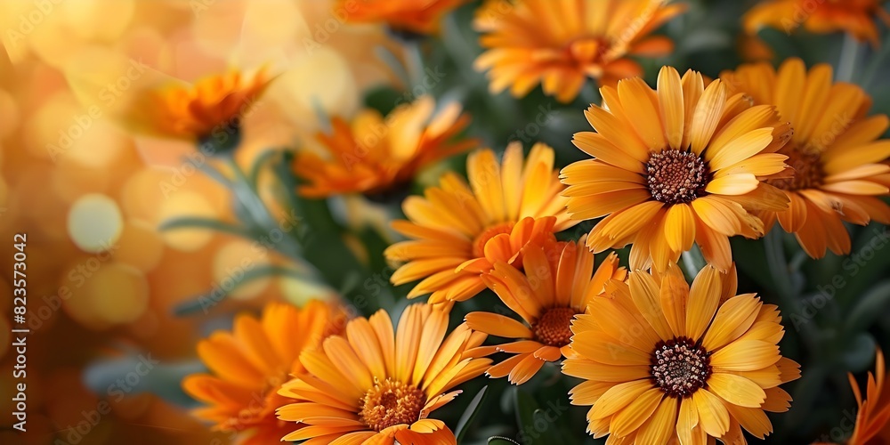 Calendula Flowers: Exploring Their Background and Significance. Concept ...