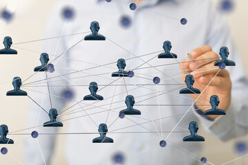 organization chart team concept networking