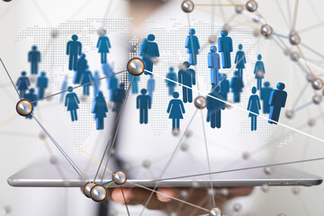 structure of world economy, communication network global