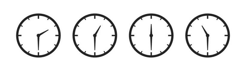 clock logo icon, clock vector