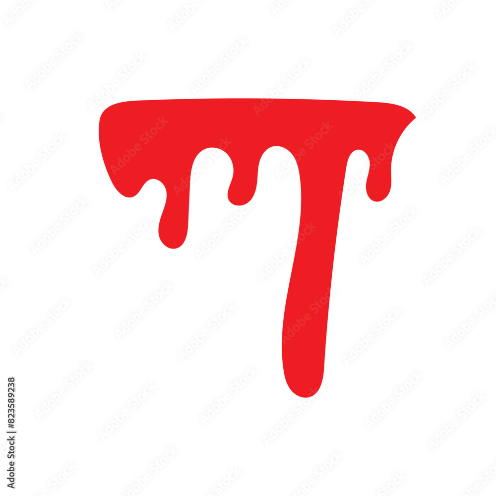 Blood Rip Horror Blood drip cartoon. Halloween bloodstain isolated white background ...