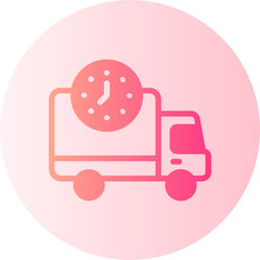 Canvas Print - delivery gradient icon