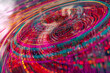© Piyanuch - Technology concept, swirl vortex multicolor. AI Generative