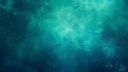 Wall Mural - teal green blue gradient background grainy glowing noise texture