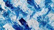 © Evon J - Abstract Blue and White Oil Painting Texture