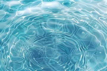 Wall Mural - Rippling blue water with a serene and clear surface