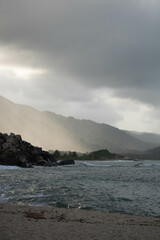 Storm over the sea