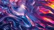 © Background - A vibrant abstract image with swirling, fluid patterns of glossy metallic hues like reds, purples, blues, and yellows. The smooth, wavy texture resembles liquid metal, perfect for themes of art, desig