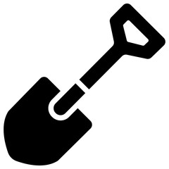 Wall Mural - shovel solid icon